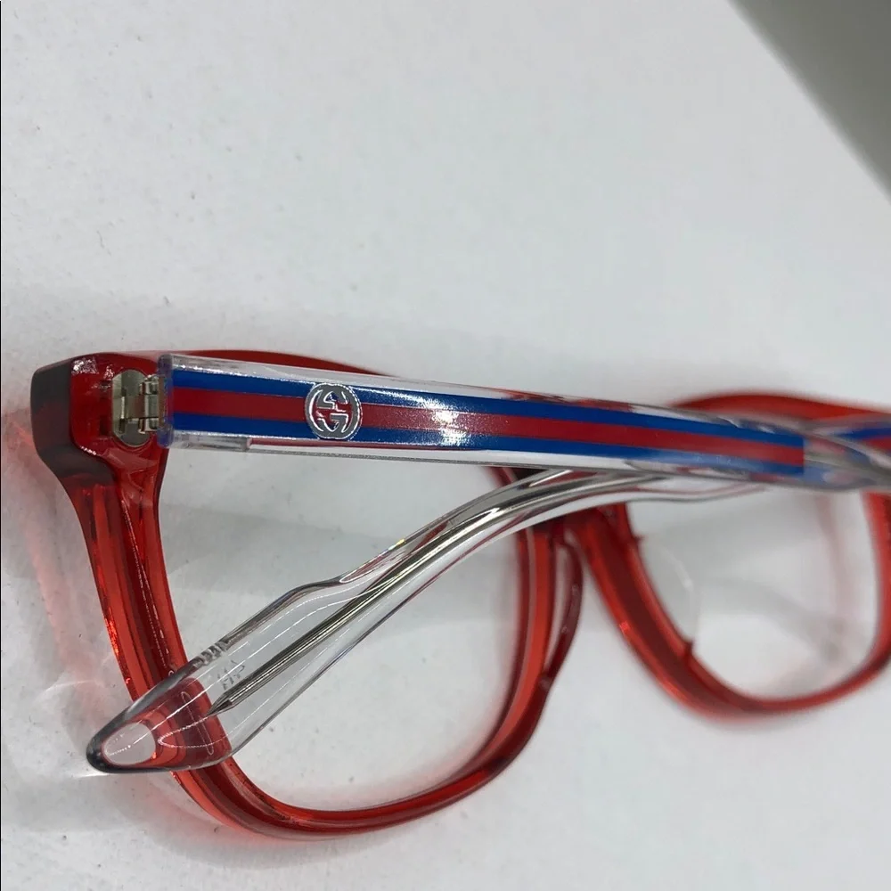 Gucci GG3736J PBN Frame  Sherry Line Red Crystal Japan Made FRAMES ONLY Unisex.